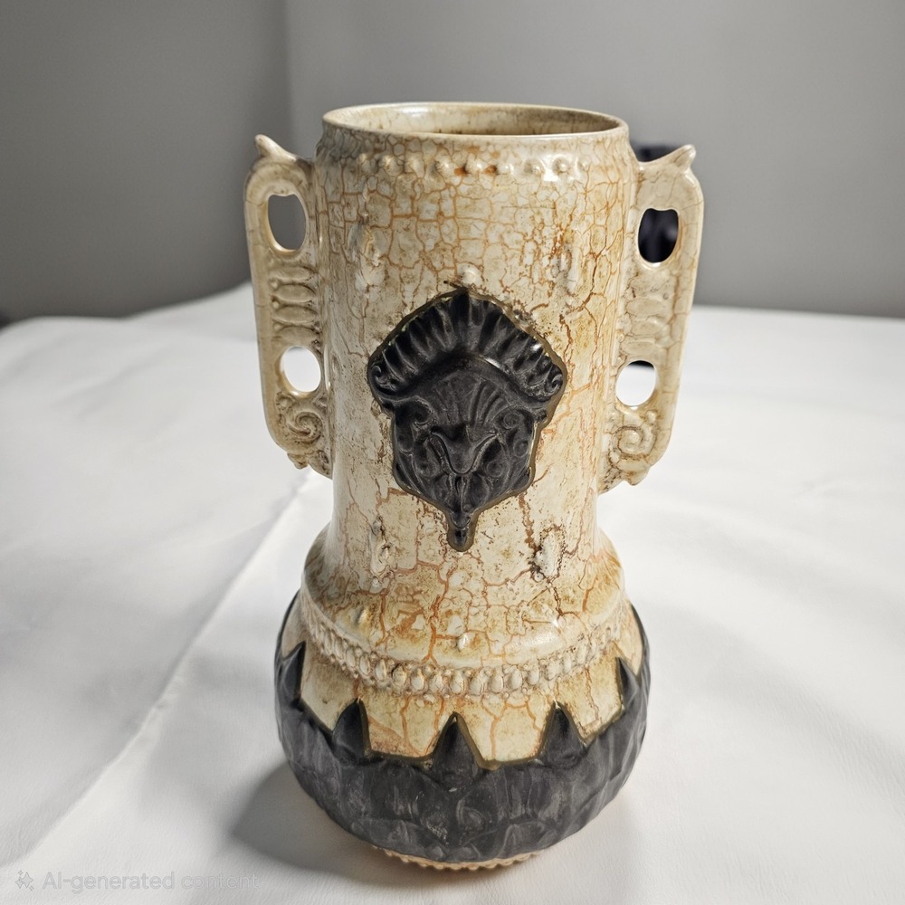 Vintage Ditmar Urbach Czech Art Pottery Vase 10377 Czechoslovakia